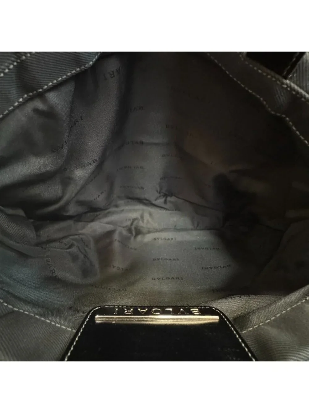 Bvlgari Shoulder Nylon Tote Bag